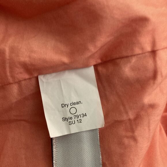 J Crew No 2 Pencil Skirt SIZE 8 Orange Tweed Plaid Cotton Wool Preppy Academia - Picture 8 of 10